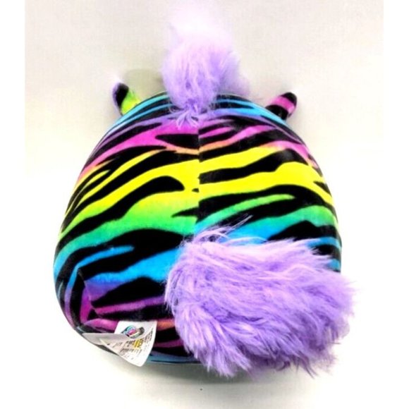 Squishmallows SAFIYAH The Rainbow Zebra Plush, 8" Tall (Z28D) - Picture 6 of 8